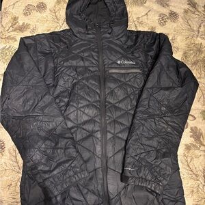 Columbia Charcoal Quilted Hooded Jacket